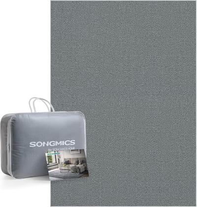 Songmics - Vloerkleed 120×170 cm – antislip tapijt – wasbaar en superzacht – grijs