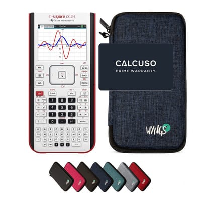 TI-Nspire CX II-T incl. WYNGS Beschermhoes Blauw - Grafische Rekenmachine - Basis Pakket