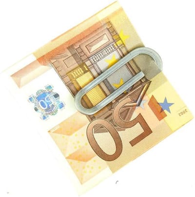 CHPN - Geldclip - Metaal - Geldklipje - Clip - Zilverkleurig - Paperclip - Papiergeld opbergen - Portemonnee -Briefgeld - Geld clip