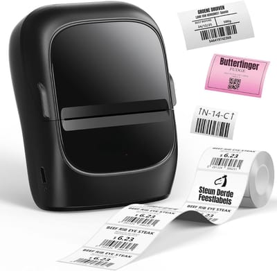 REN® Labelmaker - Labelprinter - Label Maker - Zwart - 14cm x 9cm x 8cm