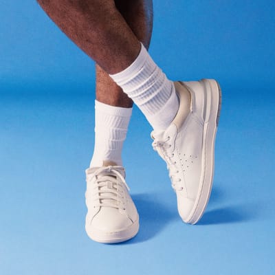 CourtLite2 Run Witte Leren Schoenen