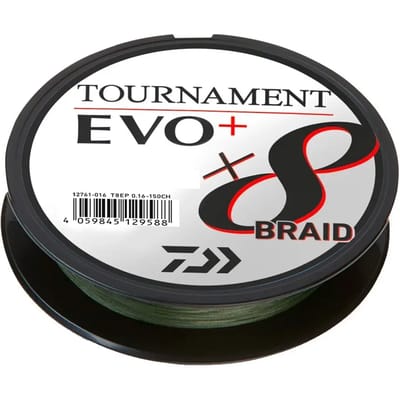 Daiwa Tournament X8 EVO+ Dark Green 135m 0.18 mm 15.80kg
