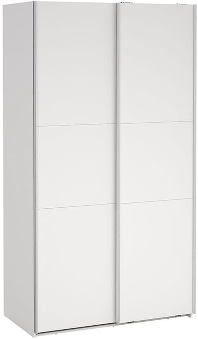Como schuifdeurkast 2 deuren 120x220cm wit.