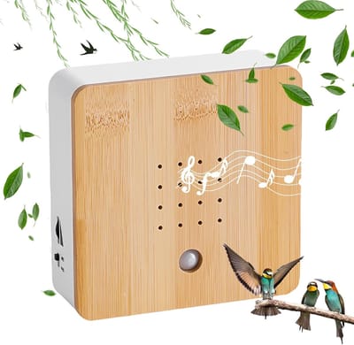 Solacis Vogelgeluiden huisje met sensor - Vogelhuisje met geluid - Vogelgeluiden huisje voor op toilet - Geluid voor op WC - Vogelgeluiden huisje - Must have voor op uw toilet!