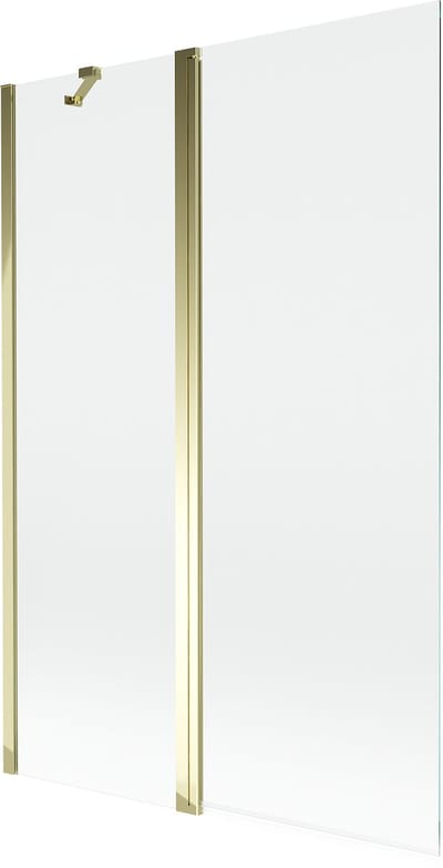Mexen Mist douchewand 2-delig 120 x 150 , transparant, goud - 8A9-120-011-50-00