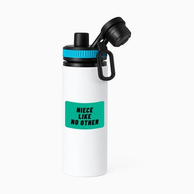 Hacebo® - niece like no other waterfles met draaidop blauw - Nicht - geweldige nicht - niemand anders - verjaardag - cadeau - kado - bedankje - geschenk - water fles - 850ML