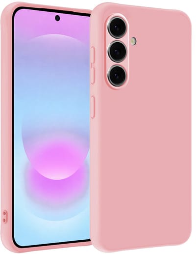 Hoesje - Geschikt voor Samsung Galaxy A37 - Sterk & Shockproof - Siliconen Case - Hoes Cover - Telefoonhoes - Lichtroze