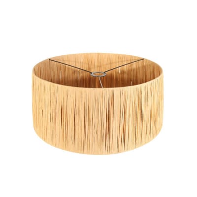 Wandlamp Bloeba 4182ZW - Zwart met natuurlijken zeegras kap, draaibaar en uitklapbaar - Steinhauer - 40 cm diameter en 20 cm hoogte