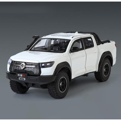 1:24 Great Wall Motor Gwm Poer Legering Spierauto Model Geluid Licht Pull-Back Kinder Speelgoed Verzamelingen Verjaardagscadeaus gray