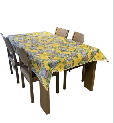 Finesse Tafellaken 100% Polyester - Kleur Geel/Paars/Blauw/Groen - afmeting 135 cm x 180 cm - Prijs per stuk