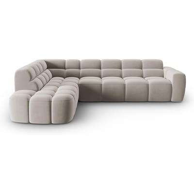 5-zits hoekbank Lisa velvet | Micadoni