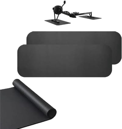 Set van 2 Vloerbeschermingsmatten voor Fitnessapparatuur, Geluiddempende Mat, Ideaal voor Loopbanden, Fietsen en Crosstrainers, Beschermt Vloeren en Verhoogt Stabiliteit