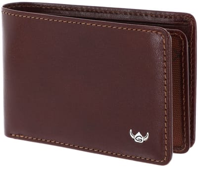 Golden Head Leren portemonnee Colorado RFID Protect Minischeintasche 1040 Tabacco bruine