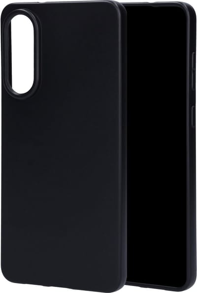 Mobiparts hoesje geschikt voor Samsung Galaxy S25 Edge - Zacht TPU - Schokabsorberend TPU - Grip Coating - Zwart
