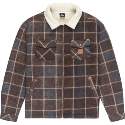 Quiksilver Eqypf03080 Fleece Met Volledige Rits Bruin L Man