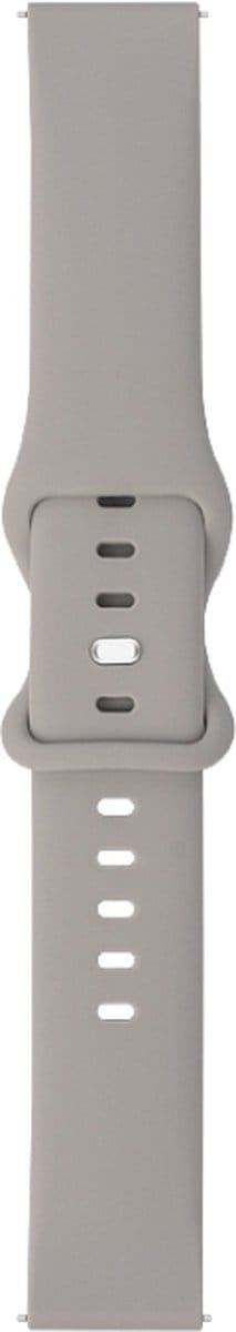 Siliconen bandje - geschikt voor Huawei Watch GT Runner 2 / GT 2(e) 46 mm / GT 3 / 4 / 5 (Pro) 46 mm / Watch 3 (Pro) / Watch 4 (Pro) / GT 6 (PRO) 46mm - grijs
