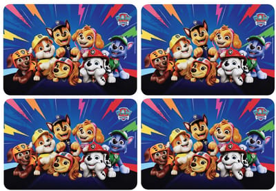 Paw Patrol Placemat - 4x - 43 x 28 cm - kinderen - onderlegger - eten en knutsel placemat