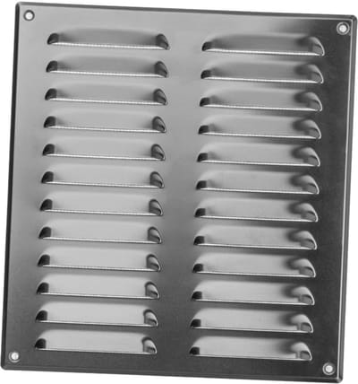 Ventilatierooster 260x280mm met Insectenhor - Metalen Toever- en Afvoerrooster