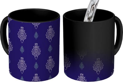 Magische Mok - Foto op Warmte Mokken - Koffiemok - Art Deco - Contour - Patronen - Magic Mok - Beker - 350 ML - Theemok