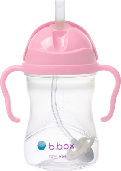 b.box Drinkfles met rietje - Baby Sippy Cup - Drink Vanuit Elke Hoek - Klapdeksel - Verzwaard Rietje - Lekvrij en Eenvoudige Grip - BPA-vrij - Vaatwasserbestendig - Vanaf 6+ Maanden - 240 ml