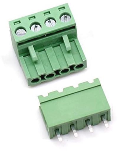10 Set 4 Pin 5.08mm Pitch Mannelijke Vrouwelijke PCB Schroef Terminal Blok