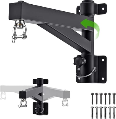 Zware Wandbeugel voor Bokszakken van 60 cm met 800 lbs Capaciteit en 360° Draaibare Beugel, Ideaal voor Muay Thai, MMA en Thuis Gym Training