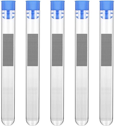 Dailygoods- Mondstukreinigingsset 50 stuks - Roestvrij Stalen Naaldenreiniger 0,4 mm - 3D-printer Accessoires - Reinigingsnaaldenset - Kunststof Buis 10,8 x 1 cm - Reinigingsnaalden