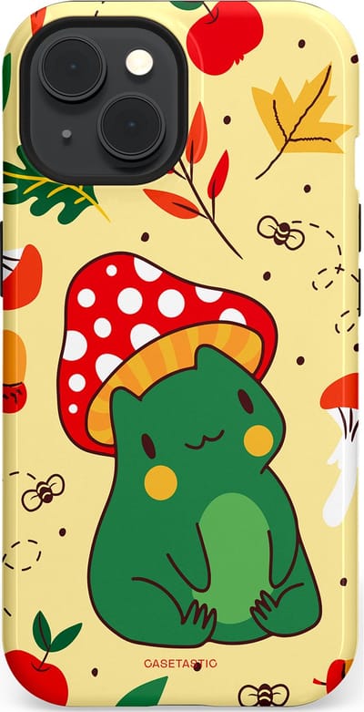 Casetastic Hoesje Geschikt voor Apple iPhone 15 Magsafe - Stijlvolle Beschermende Duo-layer Case - Kwakende vriendjes