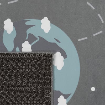 Kinderkamertapijt tapijt kinderkamertapijt antislip planeten sterren raketten