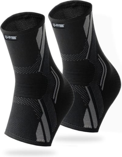 U Fit One 2 Stuks Enkelbrace - Enkel Bandage - Voet brace - Enkel Brace - Enkelsteun - Enkelondersteuning - Maat XL