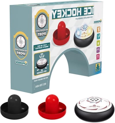 Tafelhockey Spel - Hover Puck Set - Familie Spel - Elektrisch Zweefsysteem - 26 x 18.5 cm - Verlichtingsmodel