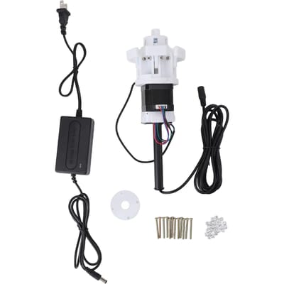 Kunstbloem Automatische Open Sluitende Motor Multifunctionele DIY Mechanische Bewegende Bloemen white