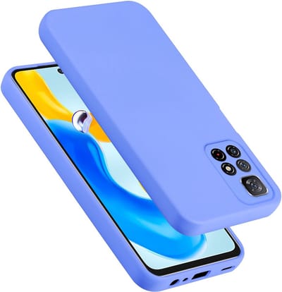 Cadorabo Hoesje geschikt voor Redmi Note 11s 5G in LIQUID LICHT PAARS - Beschermhoes gemaakt van flexibel TPU silicone Case Cover