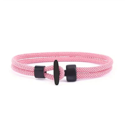 Livano Armband - Staal - Nep Zilver - Dames - Roze