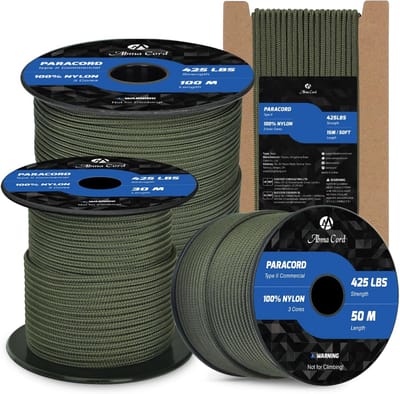 Sterk 3mm Nylon Touw 15 Meter - UV-bestendig Paracord voor Knutselen en Outdoor
