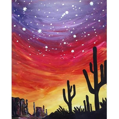 5D DIY Diamond schilderij woestijn hemel borduren kruissteek strass mozaïek Home Decor 20X30CM blue