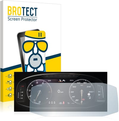 BROTECT - Screenprotector voor Seat Ateca Facelift 10.25" Snelheidsmeter - Folie Beschermfolie Beschermglas matte