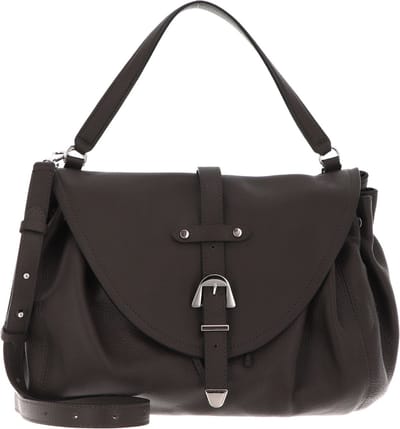 COCCINELLE Leren Schoudertas Alegoria Handbag Bark Donkerbruin