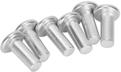 Store_7 - 100 Stukken M4 Aluminium Vlakke Kop Nieten - Universeel Gebruik - 12mm Lengte - Voor Metaal Plastic Hout - Voor Reparatie en Montage
