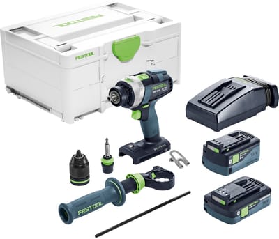 Festool TPC 18/4 4,0/5,0 I-Plus QUADRIVE Accu klop-/schroefboormachine 18V 4.0/5.0Ah in Systainer - 577651