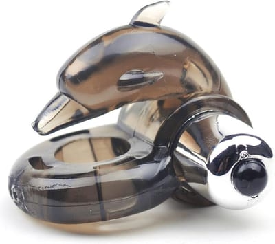 Vibration Cockring Dolphin Stimulator - Heerlijk gevoel tijdens penetratie - Stimulerend voor mannen en vrouwen - Spannend voor koppels - Sex speeltjes - Sex toys - Erotiek - Sexspelletjes voor mannen – Seksspeeltjes - Cockring vibrerend - Penisring