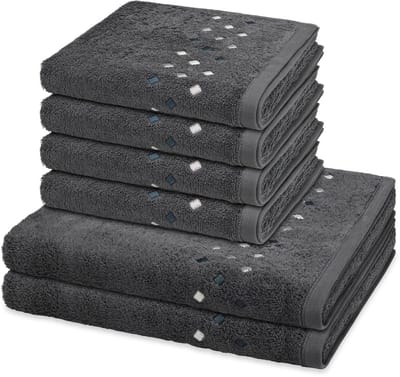 Ross Sonstiges 4 X handdoek 2 X douchehanddoek - in set 6 pack Stoneline