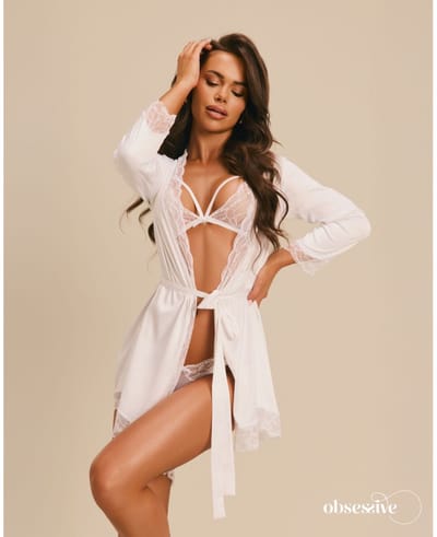 Obsessive - Weddya Peignoir - Wit