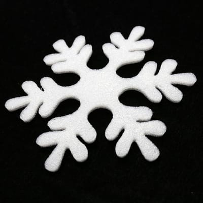 6 Pièces DIY Mousse Flocons de Neige Blancs Artificiels Pour Maison Fête de Noël Décorations Pendentifs Arbre de Noël Décoration Suspendue Décoration de Fenêtre blanc