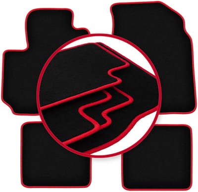 CARLUX-RED automatten voor: Toyota RAV4 II FL 3-deurs (2003-2005)