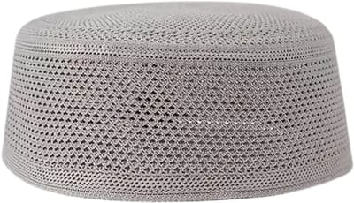 Bovista Kufi - Gebedshoed - Islam - Alhamdulillah - Islamitische Kleding - Moslim Kleding - Grijs