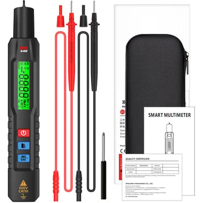 BSIDE A40 Multifunctionele 3-in-1 Infrarood Temperatuurtester Spanningsdetector & Multimeter &