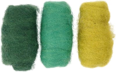 CC Creotime Gekaarde Wol Set 3x10gr Groene Harmonie