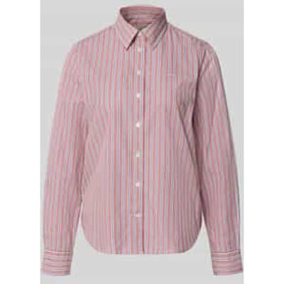 regular fit blouse met lange mouwen van puur katoen