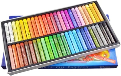 Oliepastels Set - Tekenkrijtjes Kleuren - Kinderkunst Maken - Wasbaar Formule - 50 Kleuren
